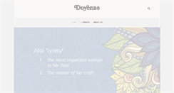 Desktop Screenshot of doyenne.com