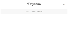Tablet Screenshot of doyenne.com